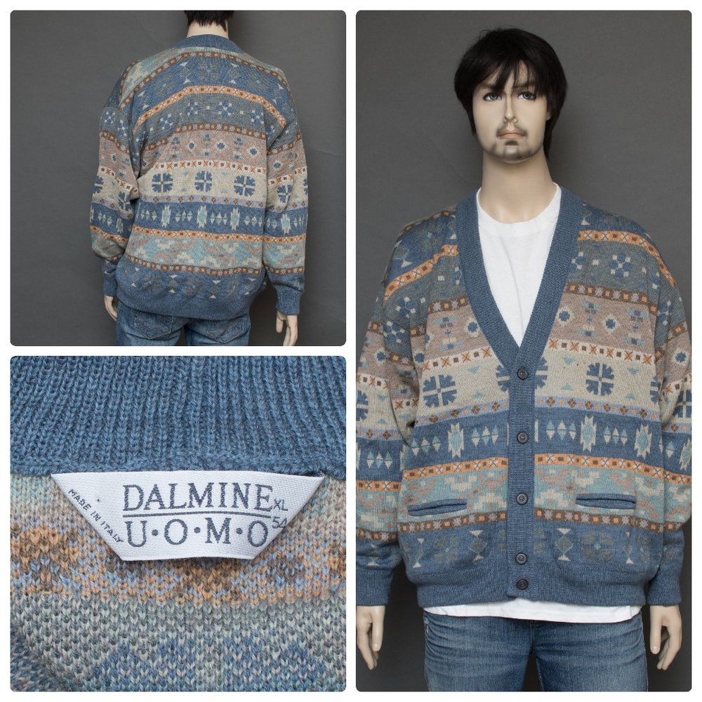 DALMINE UOMO Wool Sweater Size 54 Made in Italy